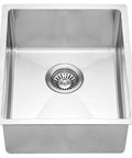 Undermount Single Bowl Bar Sink In Polished Satin Finish, 18 By 10 Chrome Nickel Stainless Steel, 18 Gauge 304 Grade