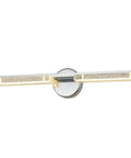 Bano Modern LED Vanity Light Fixture In Chrome Finish For Bathroom Ultra Bright Dimmable Bath Vanity Bar Energy Efficient LED Glow Easy Mount And Sleek Contemporary Design For Master Or Powder Rooms in front view