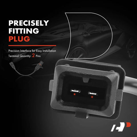 Engine Crankshaft Position Sensor Direct Fit For Hyundai Accent 2006 To 2011 1.6L L4 And Kia Rio Rio5 2006 To 2010 1.6L Replacement Premium OE Grade 2 Pin Blade Connector Plug N Play Setup, 2-pin connector
