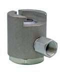 Five Eighth Inch Button Head Grease Coupler For High Volume Fittings With 3000 PSI Working Pressure And 4000 PSI Rating, Silver