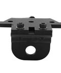 Sweet Precision Heavy Duty Aluminum Doweling Jig For Woodworking With Adjustable Hole Spacing And Reliable Drilling Locator front view detailing holes and screws.