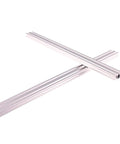 European 2040 Aluminum Extrusion T Slot Profile 800 mm Linear Rail Kit showing two silver aluminum bars crossed.