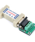 Top Shelf RS232 To RS485 Converter Adapter With Truly Passive Design For Heavy Duty Industrial Automation And Easy Data Interface Networking Supplies That Guarantee Spot On Accuracy Without Hassle With Power Cords, detailed view of ports.