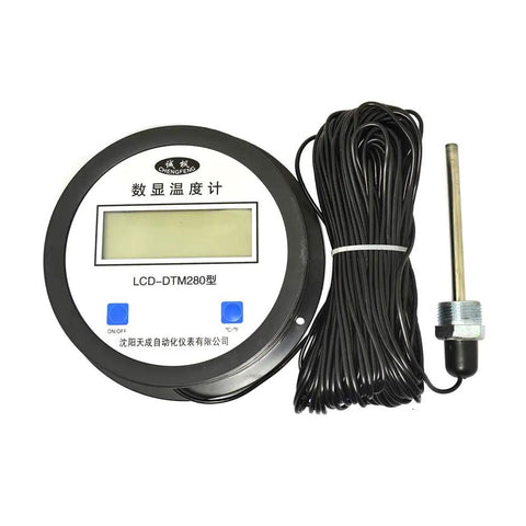 Ultra Accurate Digital Thermometer With Long Probe And 30m Cable For Pro Grade Temperature Readings From -50 To 60 C, 0.1 C Resolution, One Percent Accuracy, Industrial Temperature Sensor For Industrial Use product image