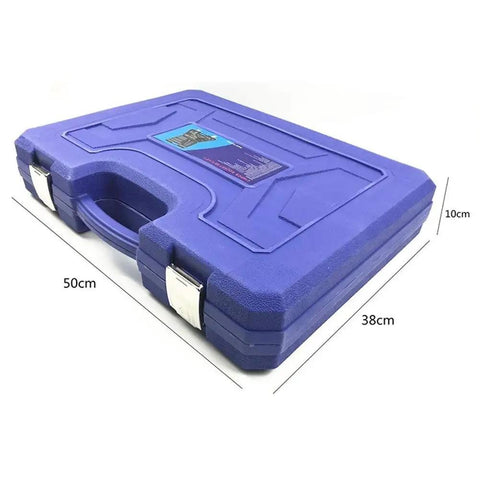 All In One Auto Repair Tool Set With Socket Wrenches And Ratchet Kit case dimensions 50x38x10 cm closed