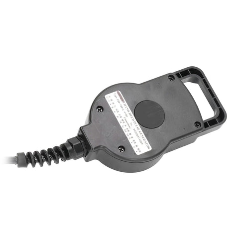 4 Axis CNC Handwheel Pulse Generator With 100PPR for precise machine control, rear view with cable and label visible