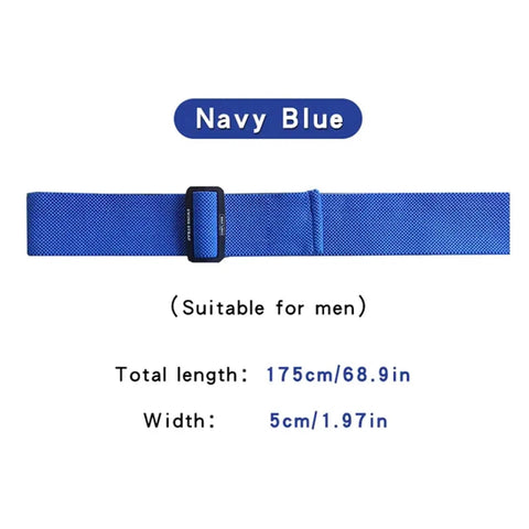 Golf Swing Training Arm Band With Adjustable Length And Elastic Rope Tension, navy blue, 175cm long, 5cm wide, posture corrector
