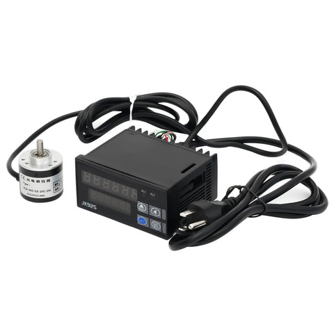 Digital Measuring Wheel With Feet And Meters Counter For Wire Cable Fabric Tracking Heavy Duty Rolling Length Gauge Built Tough Trade Proven Straight Up Shop Ready Accuracy with display and motor.