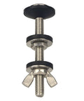 All In One Toilet Tank To Bowl Bolts And Gaskets Kit With Four Bolt Sets, 3.15 Inch Length, Five Sixteenth Inch Diameter close-up view