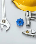 Tools with a blue Beefy Aluminum Alloy Gas Cylinder Valve Handle With Anti Slip Grip Replacement 4 Pack Hexagonal Industrial Hand Wheel Knob