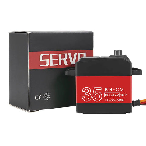 2 Pack Beefy 35Kg High Torque RC Servo Motors Waterproof Full Metal Gear Steering Servo For 1/6 1/8 1/10 1/12 RC Cars And Robots DIY Digital Servo