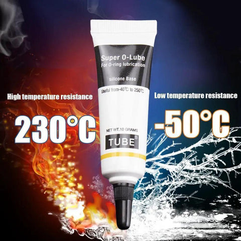 Ultra Gritty Multi Use Silicone Grease For O Rings Plumbing And Rubber Seals in a tube for waterproof protection and temperature resilience.