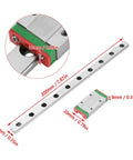 200mm LML9H Miniature Linear Guide Rail, 9mm Width Linear Motion Rail with Slide Block and 4-Point Contact Design showcased