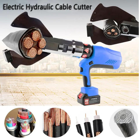Beast Mode Electric Cable Cutter With 200kN Ratchet Power LED Display Battery Pack 70mm Cut For Aluminum And Armored Copper Cables
