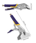 Pro Grade Hand Seamer For Sheet Metal Bending Pliers With Flat Jaw Grip Carbon Steel Metalworking Tool For Auto Repair And HVAC Applications Ergonomic Locking Pliers With Nonslip Handle Multipurpose Fabrication And Repair Instrument