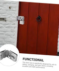 Heavy Duty 4 Inch Stainless Steel Barn Door Latch For Secure Pool Gate And Wooden Fence Install With Rock Solid 90 Degree Hasp Design