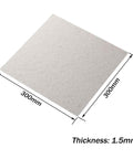 Muscovite Mica Sheet 100x100mm Insulation Plate 1.5mm Thick