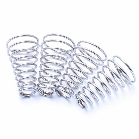 Extension Compression Springs Kit, 5Pcs 304 Stainless Steel Conical Taper Springs for Precision Fit, Wire Diameter 0.8mm