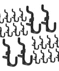 150 Pc Plastic Pegboard Hooks Set For Workshop And Garage No Tools Needed Pro Grade Easy Wall Mount Hooks For Tools Wrenches Tableware And More Durable Black Pegboard Accessories For Stable Flexible Storage, black plastic pegboard hooks set