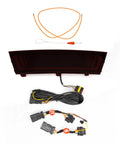 Dope Tesla Model Y Led Brake And Turn Signal Kit With Smoke Tint Lens Replaces Hitch Cover, includes harness and accessories.