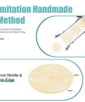 Automatic Commercial Dumpling Skin Maker Machine One Touch Operation Adjustable Thickness Knob showcasing thick and thin dumpling skins.