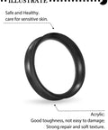 38mm Black Silicone Ear Gauges Tunnels Plugs Kit Soft Flexible Rubber Double Flared Saddle Retainer For Piercing Jewelry