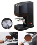 Auto Filling Electric Coffee Tamper 58 Mm Espresso Press Tool with adjustable pressure and sleek black design for baristas.