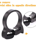 Close-up of nylon hose clamp from 56-Pcs Heavy Duty Nylon Hose Clamps Assortment With Double Snap Grip, showing high security teeth and double grip