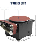 Heavy Duty 6 Inch Mini Disc Sander And Bench Belt Sander Combo, 7 Speed Adjustable Tabletop Grinder with 6'' sanding disc and 1.2''x15'' sand belt.