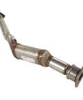 GM Three Way Catalytic Converter Kit With Exhaust Manifold Pipe OE Replacement side view laying flat