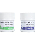 Pro Grade Solder Paste 138C To 183C Melting Point 50G X 2 jars for PCB repair and phone board soldering flux paste