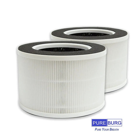 Replacement Filters For TREDY TD-1500 And TD-1500BM Air Purifier, 2-Pack shown with circular white design