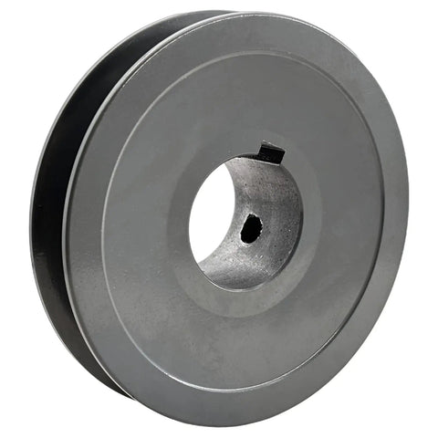 One Eighth Inch Bore V Belt Pulley With 3.45 Inch Outer Diameter One Groove Cast Iron Motor Sheave For A 3L 4L Belts Built Tough Replacement Drive Component