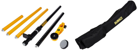 Laser Level Mounting Pole With One Quarter Inch Twenty Thread Extends Up To 10 Feet Pro Grade Built Tough Aluminum Construction