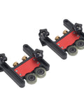 Heavy Duty Aluminum Alloy Featherboard Table Saw Feeder With Double Polyurethane Wheels for smooth wood feeding.