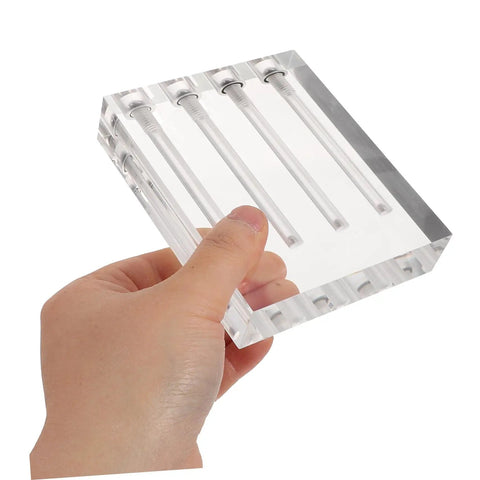 Transmission Oil Viscosity Testing Stand For Auto Maintenance Engine Oil Tester Acrylic Comparator held in hand