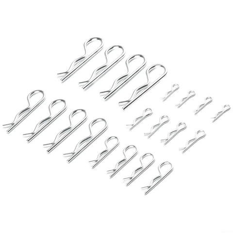 Assorted sizes of 100 Piece Galvanized Carbon Steel R Cotter Pin Kit With Handy Storage Box For Tractor, Trailer, Machinery And Automotive