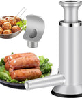 2 In 1 Vertical Sausage Stuffer And Meatball Maker Kit For Home Use Manual Sausage Making Machine With Dual Tubes And Food Grade ABS