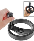 Foldable Hand Wheel With Folding Revolving Handle For Milling Machine featuring aluminum alloy construction and spoke style design