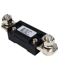 Heavy Duty DC Ammeter Shunt 300A 75mV Manganin Alloy with terminal connectors for electrical precision monitoring.