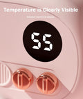 Skip The Lukewarm Vibes Keep Your Morning Brew Sweating Hot On Any Desk With This Smart Electric Coffee Mug Warmer showing temperature display 55.