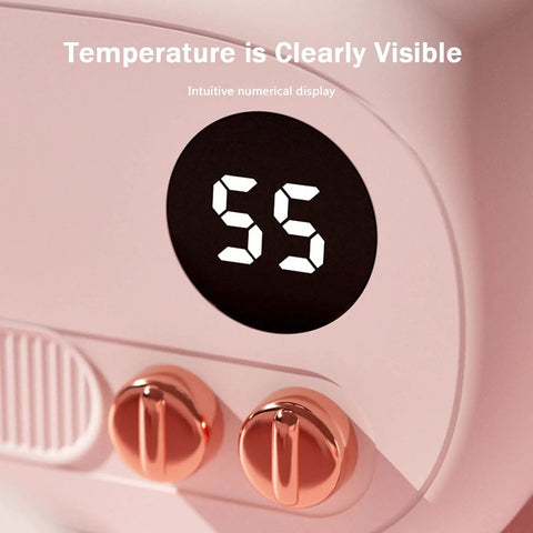 Skip The Lukewarm Vibes Keep Your Morning Brew Sweating Hot On Any Desk With This Smart Electric Coffee Mug Warmer showing temperature display 55.