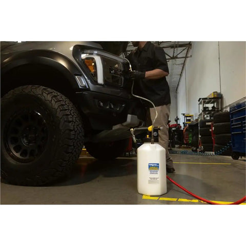 Fluid Extractor Dispenser For Evacuating Topping Off And Refilling Reservoirs With 120 PSI Capacity Go To Vacuum Or Positive Pressure For Bleeding Hydraulic Brake And Clutch Systems On Trucks Tractors And Industrial Vehicles
