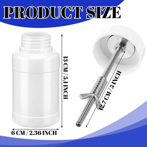 Leak Proof Skate Bearings Cleaning Bottle And Cleaning Unit Kit dimensions shown
