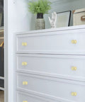 White dresser with 10Pcs Zinc Alloy Drawer Handles And Vintage Cabinet Knobs For Dressers Rustic Furniture Pulls showcase.