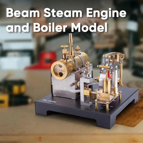 Do It Yourself Steam Beam Engine Model That Runs Full Metal Boiler Kit With Centrifugal Flyball Governor educational model