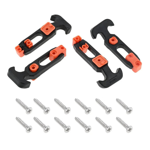 4 Pack Rubber Latches With Flexible T Handle Draw Latches Screws Included Heavy Duty Hasp Latch Set For Secure Vibration Resistant All Weather Use