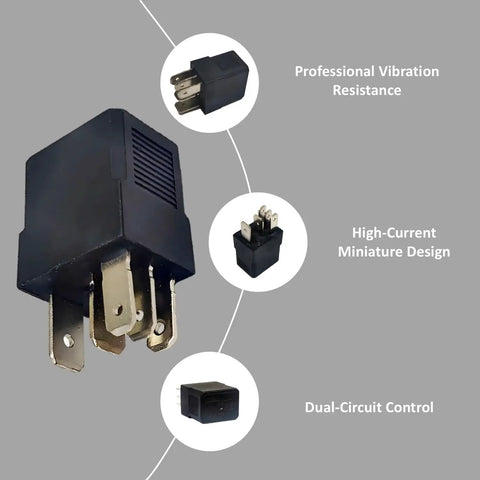 12V DC 35 Amp 5 Pin General Purpose Automotive Relay For Car Electrical System showcasing plug design and features
