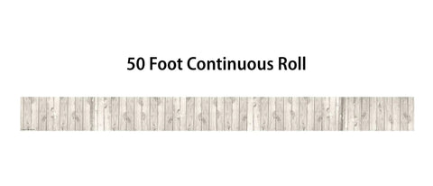 White Wood Rolled Border Trim 50ft For Bulletin Boards And Classrooms shown in a 50-foot continuous roll