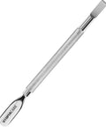 Cuticle Pusher Tool And Spoon Nail Cleaner Stainless Steel 5.5 Inch Manicure Pedicure Tool Dual Sided Pusher And Scoop